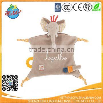 Wholesale Grey Elephant Baby Doudou Comforter Blanket Animal Toy photo-4