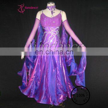 hot new products for 2015 New Fashion and romantic Ladies Dance Costume Purple B-09271