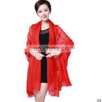 Women 100% Natural Silk Scarf Shawl Female Pure Silk Scarves Wraps Thin models Plus Size Shawls Long Beach Cover-ups