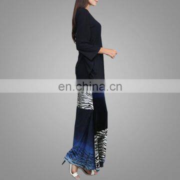 2017 Manxun Customized Baju Kurung New Designs Malaysia Baju Suit Modest Turkish Islamic Clothes Wholesale Online photo-4