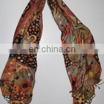 Viscose Pashmina Jamawar Shawls and Scarves photo-2