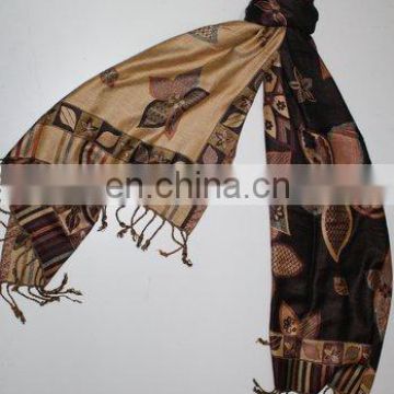 Viscose Pashmina Jamawar Shawls and Scarves