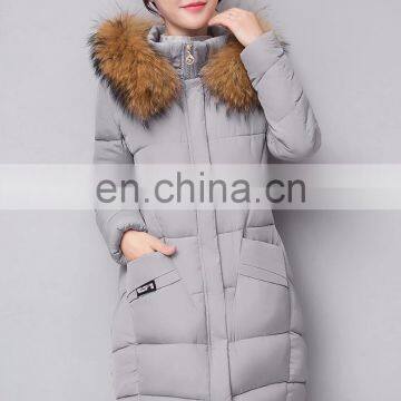 Down Jacket Cotton Clothing Women in the Long Section of Thick Hair Collar Collar Winter Winter Casual Cotton Jacket S1021
