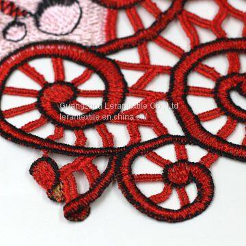 Chinese Style Embroidered Tulle Lace Fabric for Dress photo-4