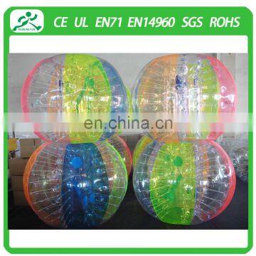 Promotion colorfun TPU/PVC inflatable belly bumper ball ,buddy bumper ball,human inflatable bumper bubble ball