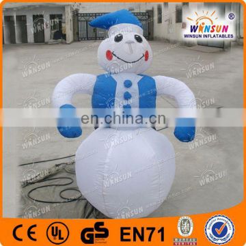 Popular design EN71 snow globe inflatable inflatable christmas snowman