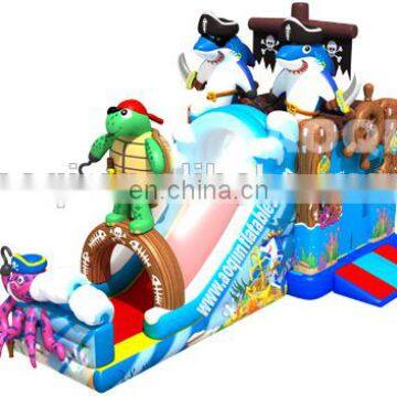 2015 new design best seller best quality turtle captain inflatable combo