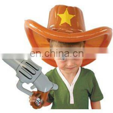 inflatable Cowboy Hat and Gun