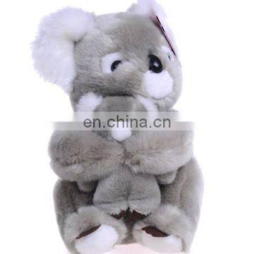 New 2017 cute customized koala mum with baby plush toy stuffed soft toy