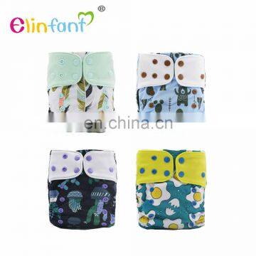 Elinfant Reusable Coffee Fiber Pocket Diaper One Size Fits All Washable Baby pocket Cloth Diaper