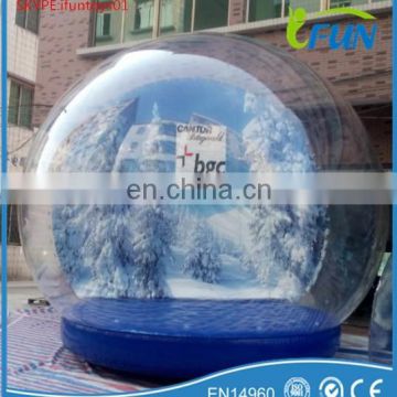 christmas inflatable snow globe / christmas snow globe / giant inflatable snow globe