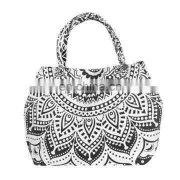 Indian Handbags Women Shoulder Bag Mandala Tote Bag Hippie Tie Dye Shopping Bag