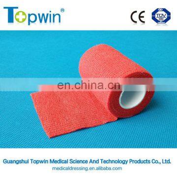 RUBBER OR SPANDEX and polyester cllophane paper packing Elastic self-adhesive bandage