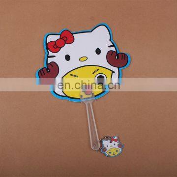 Cute Anmial PP Fan Hand Fan for Gift photo-3