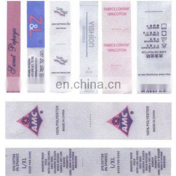 Silkcreen printed cloth label