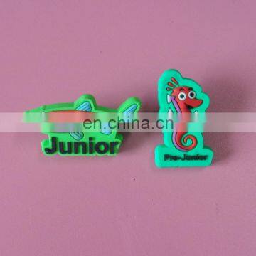 cute fish and sea horse image marine organism design pin rubber pvc badge for ocean park with custom logo