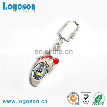 Lovely Design Cheap Price Cute Foot Shape Keychain Promotional