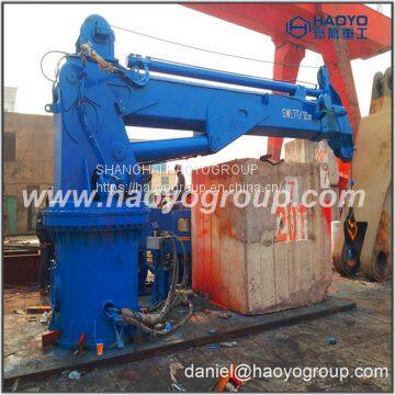 China Marine Crane Manufacturer Telescopic Boom Crane for Sale