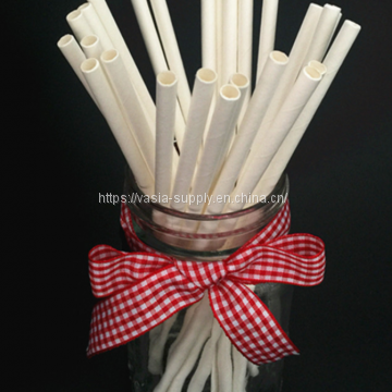Premium Biodegradable Paper Straws | Solid Color Straws | 7.75 Inches