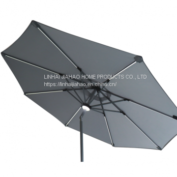 270-8 Market Umbrella With LED Straight Light and Center Lamp Light photo-3