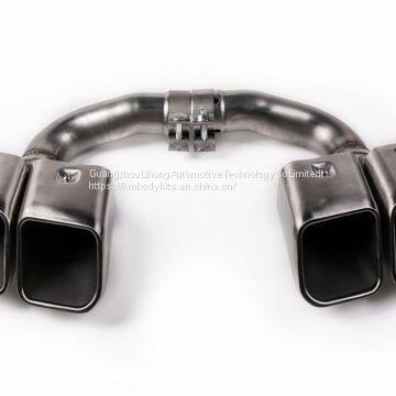 KM for Cayenne Turbo Style 9Y0 2018-up Exhaust Tip Exhaust Pipes Muffler Tips Tail Pipe Black Titanium Normal Style photo-3