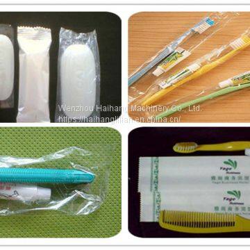 Hot Multi-Function Small Pillow Type Hotel Toothbrush Tooth Paste Comb Packing Machine photo-2