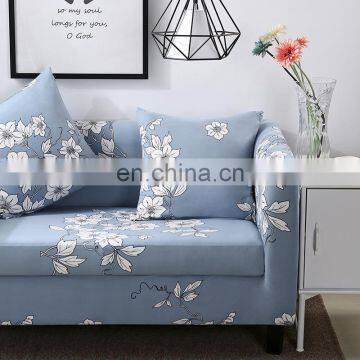 High Stretch Digital Print Spandex Loveseat Sofa Cover photo-4