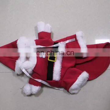 Pet Christmas Costumes Dog Suit with Cap Santa Claus Dog Hoodies Cat Xmas costumes