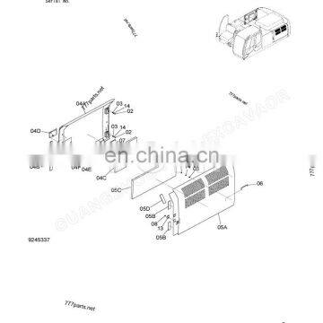 FOMI Excavator Cover 7049310 Door ZX330-3 ZAXIS330LC ZAXIS350LCH-3