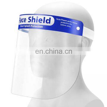 transparent face shield plastic face shield protection