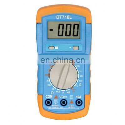 DT710L Small Digital Multimeter with Backlight, Battery Test/Diode Test/Continuity Buzzer/Data Hold Multifunctional Multimeter