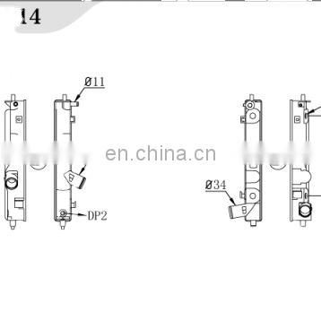 CAR Radiator of water tank Cooling Radiator for toyota car