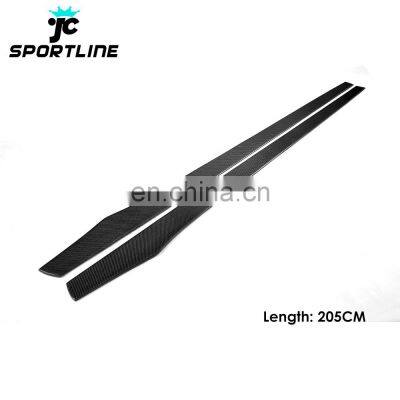 205CM Carbon Fiber Universal Side Skirts Extension for Audi S3 RS3 S4 RS4 S5 RS5 S6 RS6 S7 RS7