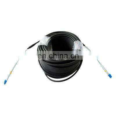 Outdoor Waterproof Fiber Optical DLC/PC both end with NSN boot Base station 2 core RRU CPRI cable