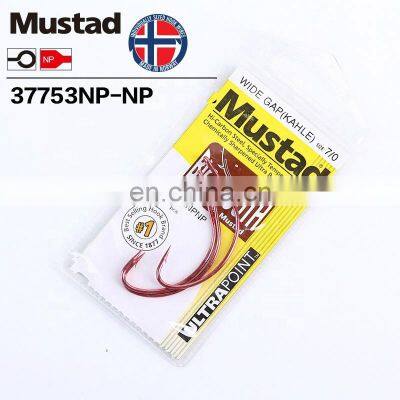 Mustad Norway Origin Wide  KAHLE Jig Hook Baits Herring Sturgeon Fishing Hooks, 6-7/0#,37753NP-NP