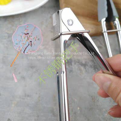 Small High Temperature Resistant Silicone Clip Stainless Steel Barbecue Bread Clip Stainless Steel Barbecue Bread Clip Kitchenware Kitchen Hardware Food Clip photo-5