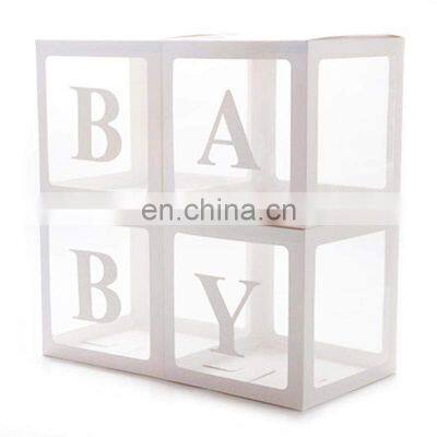 Clear empty balloon surprise gift box halloween airballoon explosion packaging box wholesale