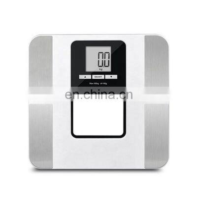 Large LCD display smart body fat scale analyzer digital body weight bathroom weighing scale BMI smart body fat scale