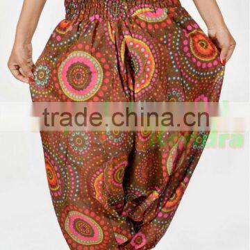 Indian Women Multicolored Printed Harem Pants Trousers Afghani photo-2