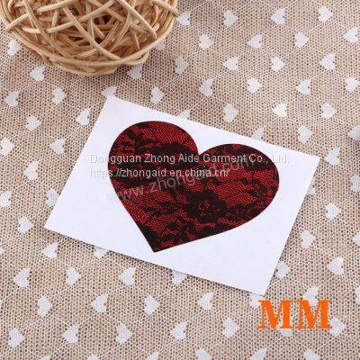 Heart Shape Lace Nipple Stickers Disposable Fancy Nipple Stickers White Lace Nipple Covers