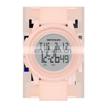 SANDA 337 Luxury Ultra-thin Sports Ladies Watch Electronic LED Digital Display Watch