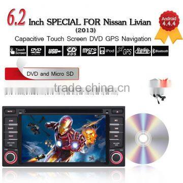 ANDROID4.4 OEM IN CAR DOUBLE DIN DVD FOR NISSAN LIVINA 2013, TOUCH SCREEN,RADIO,GPS,WIFI,BLUETOOTH,SWC,MP3,USB,SD,AUX,3G OPTION