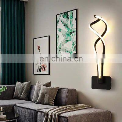 Modern Minimalist Wall Light Living Room Bedroom Bedside Mounted Wall Lamps LED Indoor Lighting Decoration