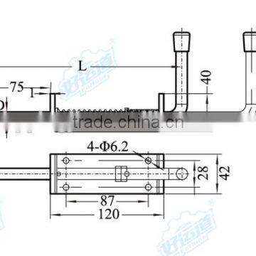 02410 Spring Toggle Latch for Trucks and Trailers,Spring Toggle Latch,Truck Steel Spring Toggle Latches photo-2