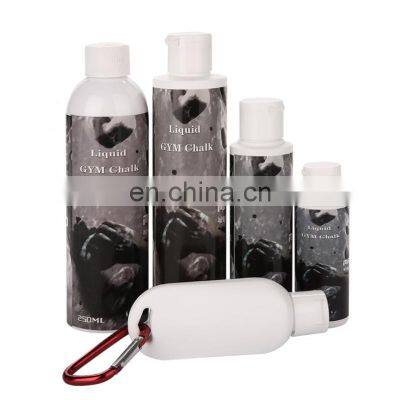 custom logo sports climbing weightlifting white liquid 250ml 50ml chalk gym liquid chalk