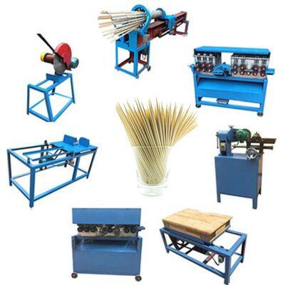 Bamboo Round Stick Production Line Disposable Bamboo Chopstick Processing Machine For Making Chopsticks