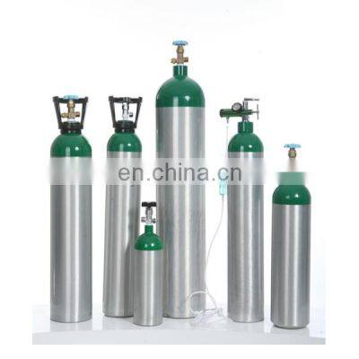 HG-IG 2.5L/3.4L/5L10L/13.4L/20L/30L AA6061 Empty Medical O2 Oxygen Aluminum Gas Cylinder cilindros de aluminio