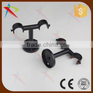 Black Curtain Pole Ceiling Bracket Size of 19mm&19mm