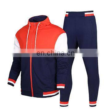 Drop shipping Custom Blank Men' Casual Gym Sports Sweatpants and Hoodie Set mens sweatshirts