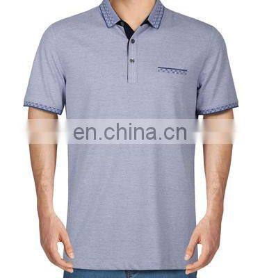 Prime Quality Custom Logo Cotton Polo Shirt For Men OEM Services Stylish Rib Collar